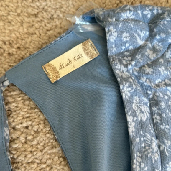 NWT Blue Floral Altar’d State Size Small Ruffle Romper - Picture 3 of 5